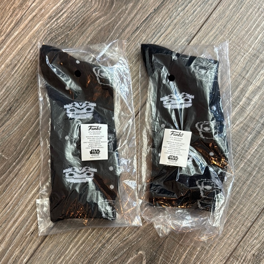 Funko Black and White Star Wars Logo Socks
